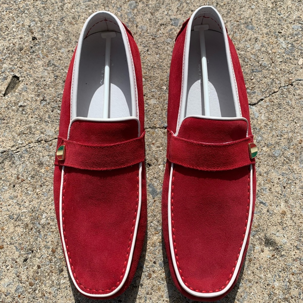 BACCO BUCCI “Gervais” Suede Moccasin (SZ 10)